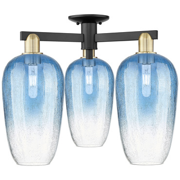 Brookhaven Flute Triple Semi Flush Ceiling Light