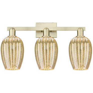 Preston 3-Light Flute Bathroom Vanity Light