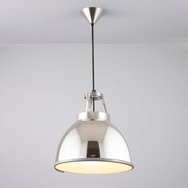 Titan Size1 Pendant with Etched Glass Diffuser - Floor Model | Original BTC at Lightology Titan Size1 Pendant with Etched Glass Diffuser - Floor Model