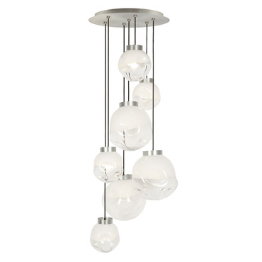 Morph Multi Light Chandelier - Floor Model | Stone Lighting at Lightology Morph Multi Light Chandelier - Floor Model