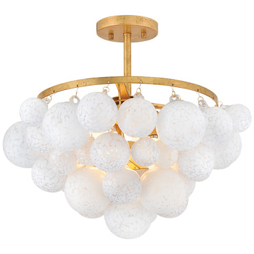 Marabel Semi Flush Ceiling Light | Fredrick Ramond at Lightology Marabel Semi Flush Ceiling Light