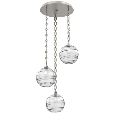 Terra Oval Chain Multi Light Pendant