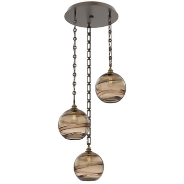 Terra Rectangular Chain Multi Light Pendant