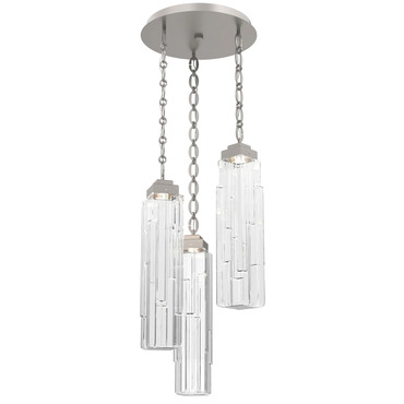 Ledgestone Oval Chain Multi Light Pendant