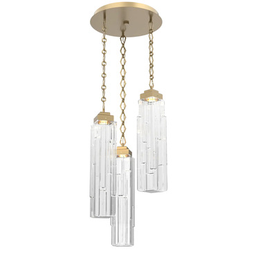 Ledgestone Diamond Chain Multi Light Pendant