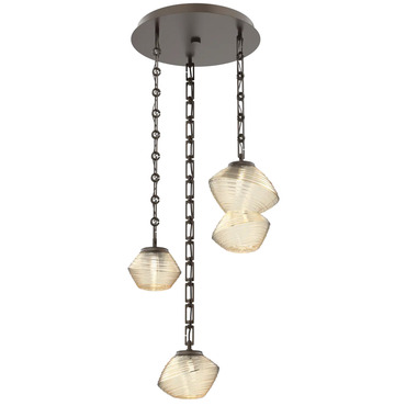 Mesa Round Rectangular Chain Multi Light Pendant