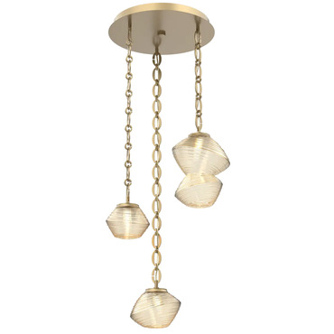 Mesa Round Oval Chain Multi Light Pendant