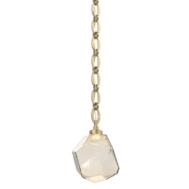 Gem Oval Chain Pendant | Hammerton Studio at Lightology Gem Oval Chain Pendant