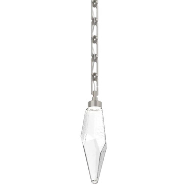 Rock Crystal Rectangular Chain Pendant | Hammerton Studio at Lightology Rock Crystal Rectangular Chain Pendant