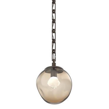 Aster Gem Rectangular Chain Pendant | Hammerton Studio at Lightology Aster Gem Rectangular Chain Pendant