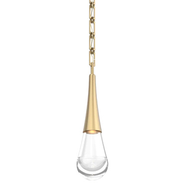 Raindrop Rectangular Chain Pendant | Hammerton Studio at Lightology Raindrop Rectangular Chain Pendant
