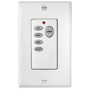 3-Speed Fan / Light Wall Control with Receiver