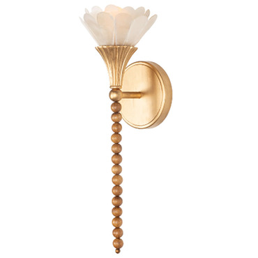 Flora Tall Beaded Wall Sconce