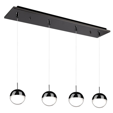 Pluto Linear Multi Light Pendant | Kuzco Lighting at Lightology Pluto Linear Multi Light Pendant