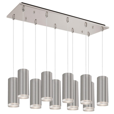 Cameo Rectangular Multi Light Pendant | Kuzco Lighting at Lightology Cameo Rectangular Multi Light Pendant