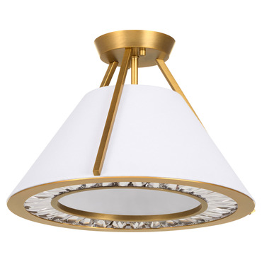 Gorham Semi Flush Ceiling Light | Quorum at Lightology Gorham Semi Flush Ceiling Light