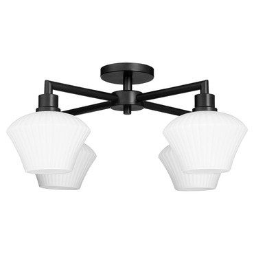 Cassini Semi Flush Ceiling Light | Quorum at Lightology Cassini Semi Flush Ceiling Light