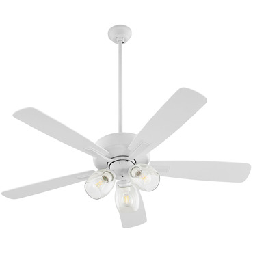 Ovation 3-Light Ceiling Fan | Quorum at Lightology Ovation 3-Light Ceiling Fan