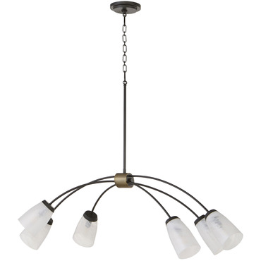 Arpeggio Linear Chandelier | Quorum at Lightology Arpeggio Linear Chandelier