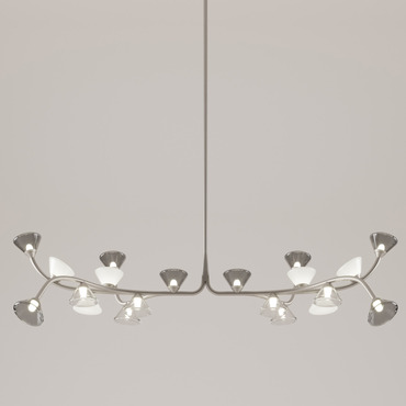Linfa Linear Chandelier | Tooy at Lightology Linfa Linear Chandelier