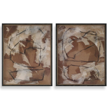 Rush & Dash Framed Print - Set of 2 | Uttermost at Lightology Rush & Dash Framed Print - Set of 2