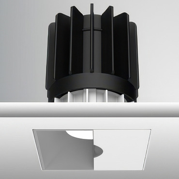 Luca 2.7 inch Square TruColor RGBTW 24V Trimless Wall Wash | PureEdge Lighting at Lightology Luca 2.7 inch Square TruColor RGBTW 24V Trimless Wall Wash