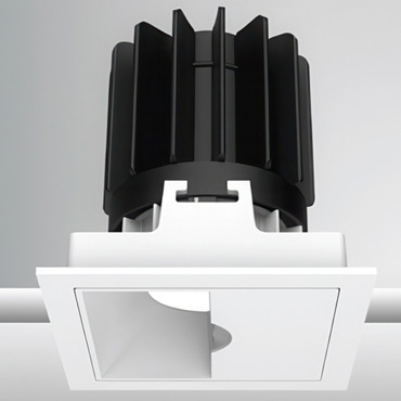 Luca 2.7 inch Square DALI/DMX RGBTW 48V Wall Wash with Trim | PureEdge Lighting at Lightology Luca 2.7 inch Square DALI/DMX RGBTW 48V Wall Wash with Trim