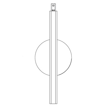 TS24M Surface Mount Track Stem Center Power Feed