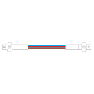 Trutrack Trim Magnetic 2-Circuit Recessed Track Power Jumper