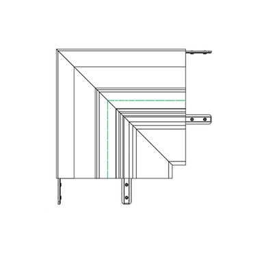 Knife Edge Ceiling DIY Inside Corner | PureEdge Lighting at Lightology Knife Edge Ceiling DIY Inside Corner