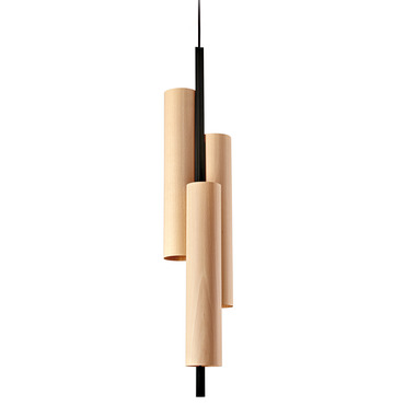 Black Note Triplet Triangular Stem Pendant - Overstock | LZF at Lightology Black Note Triplet Triangular Stem Pendant - Overstock
