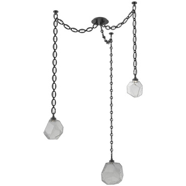 Gem Oval Chain Swag Chandelier