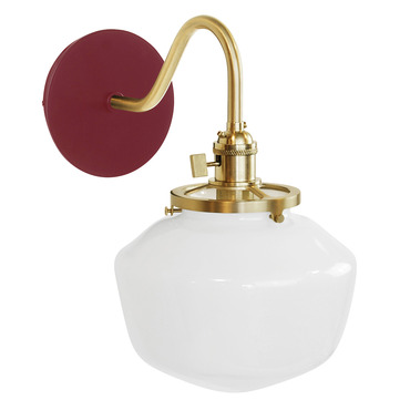 Uno Curved Arm Schoolhouse Wall Sconce