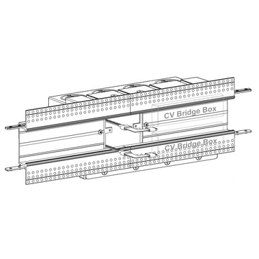 TruLine Trim 1.6A Dual Center Feed Power Connector/Bridgebox