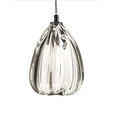 Thick Barnacle Cone Pendant With Clear Glass