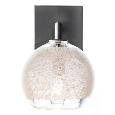 Bubble Round Wall Light with Square Backplate