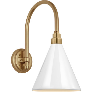 Academy Outdoor Arched 16in Mack Savannah Conical Wall Light