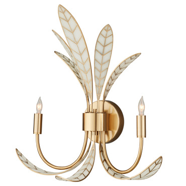 Foliatura Wall Sconce | Currey and Company at Lightology Foliatura Wall Sconce