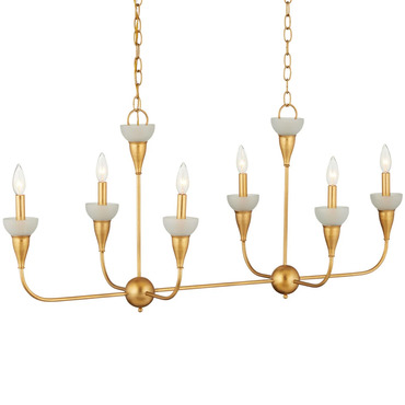 Aurelia Frost Rectangular Chandelier