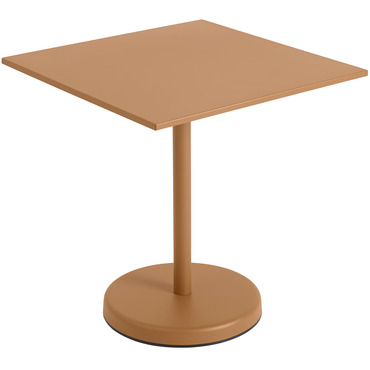 Linear Steel Square Cafe Table - Overstock | Muuto at Lightology Linear Steel Square Cafe Table - Overstock