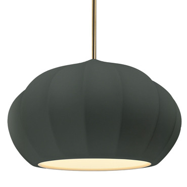 Radiance Oval Fluted Stem Pendant