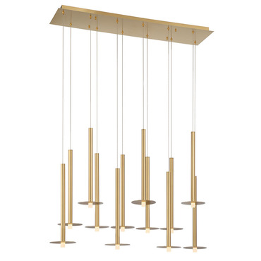 Piatto Linear Multi Light Chandelier