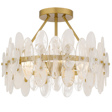Abigail Semi Flush Ceiling Light | Quoizel at Lightology Abigail Semi Flush Ceiling Light