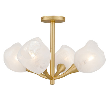Adelyn Semi Flush Ceiling Light | Quoizel at Lightology Adelyn Semi Flush Ceiling Light