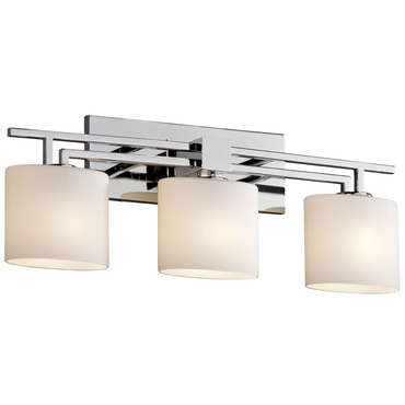 Aero Three Light Oval Bath Bar - Floor Model | Justice Design at Lightology Aero Three Light Oval Bath Bar - Floor Model