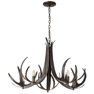 Caribou Chandelier | Hubbardton Forge at Lightology Caribou Chandelier