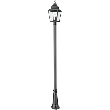 Raphael Outdoor Post Light with Decorative Post/Hexagon Base