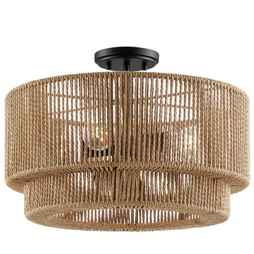 Eco Milos Semi Flush Ceiling Light | Justice Design at Lightology Eco Milos Semi Flush Ceiling Light