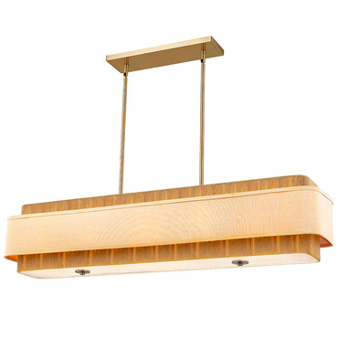 Textile Narberth Linear Pendant | Justice Design at Lightology Textile Narberth Linear Pendant