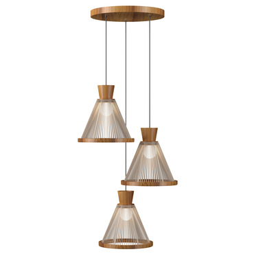 Corda Round Multi-Light Pendant | Accord Iluminacao at Lightology Corda Round Multi-Light Pendant